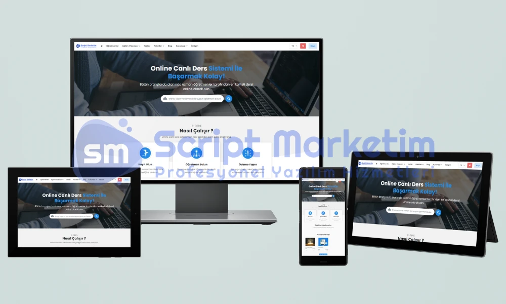 EDers Scripti - Premium Sürüm - Online Eğitim Sistemi
